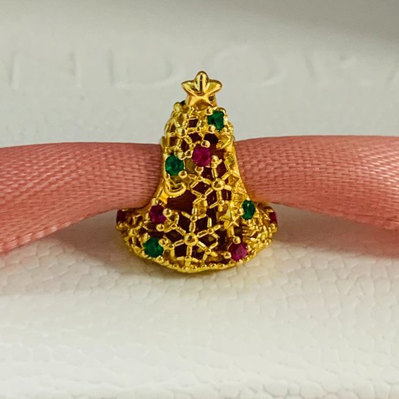 Pandora Glitter Christmas Tree Charm Holidays and Christmas Pendant - Picture 1 of 10